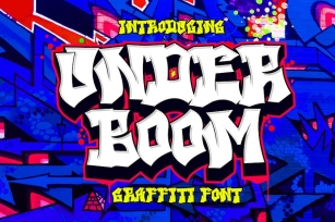 Under Boom - Urban Graffiti Font Font Download