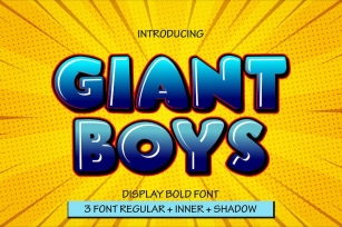 Giant Boys - Bold Display Font Font Download