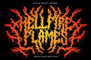 Hellfire Flames | Death Metal Font Font Download