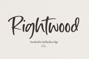 Rightwood - Handwritten Font Font Download