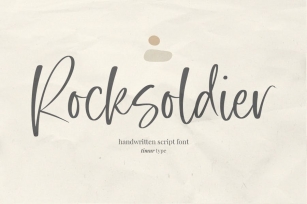 Rocksoldier - Handwritten Font Font Download