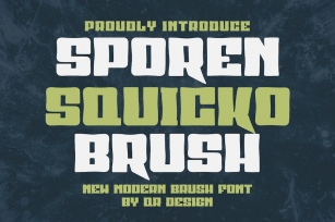 Sporen Squicko Brush Font Download
