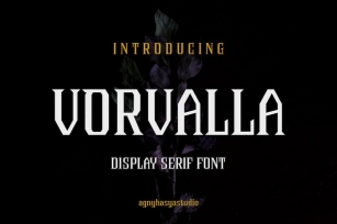 Vorvalla - Gothic Decorative Serif Font Download