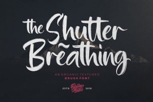 Shutter Breathing – Organic Brush Font Font Download