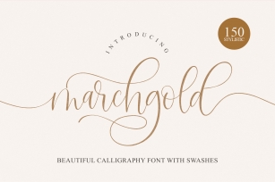 Marchgold Font Download