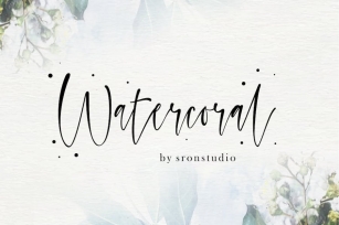 Watercoral Font Download
