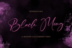 Black Ming - Handwritten Script Font Font Download