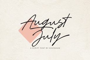 August July Font Download