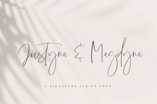 Justyna And Magdyna Font Download