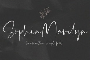 Sophia Marilyn - Handwritten Script Font Font Download