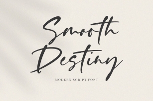 Smooth Destiny - Handwritten Script Font Font Download