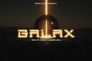 Galax Sci fi Font Display Font Download