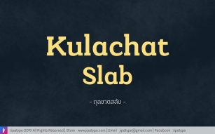 Kulachat Slab Font Download