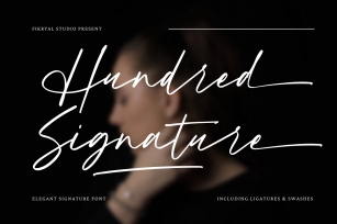 Hundred Signature Font Download