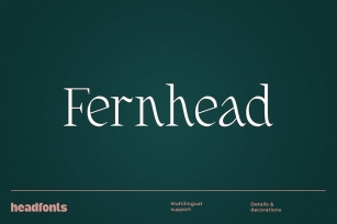 Fernhead Decorative Serif Font Font Download