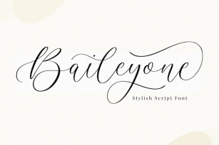 Baileyone - Handwritten Script Font Font Download