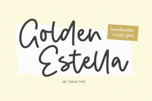 Golden estella - Handwritten Script Font Font Download