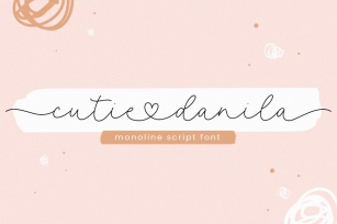 Cutie Danila - Handwritten Font Font Download