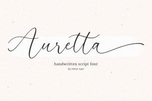 Auretta - Handwritten Script Font Font Download