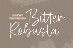 Bitter Robusta -Handwritten Font Font Download