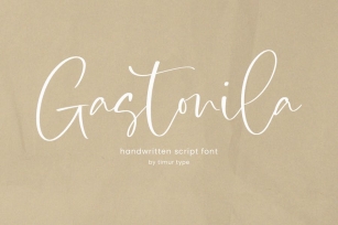 Gastonila - Handwritten Script Font Font Download
