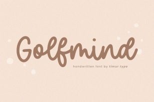 Golfmind - Handwritten  Font Font Download