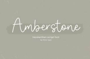 Amberstone -  Handwritten  Font Font Download