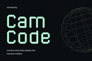 Camcode Techno Decorative Display Font Font Download