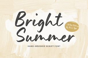 Bright Summer - Script Font Font Download