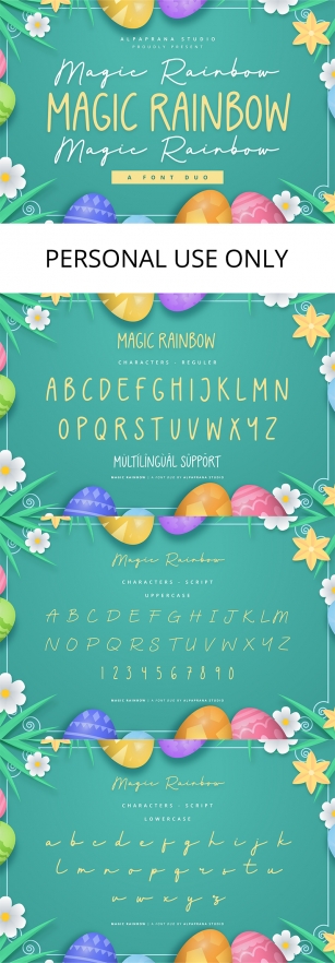 Magic Rainbow Font Download