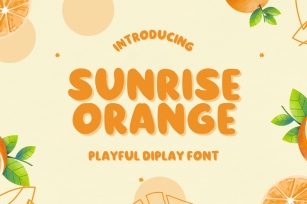 Sunrise Orange Font Download