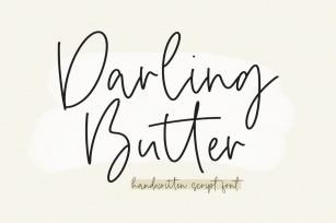 Darling Butter - Handwritten Font Font Download