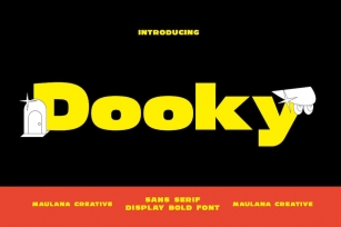 Dooky Sans Serif Display Bold Font Font Download