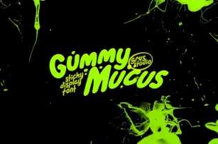 Gummy Mucus Funny Display Font Font Download