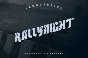 Rallynight Decorative Display Font Font Download