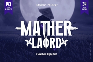 Mather Laord | Display Hero Font Font Download