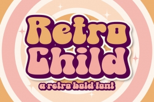 Retro Child a Retro Bold Font Font Download