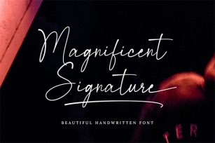Magnificent Signature Font Download