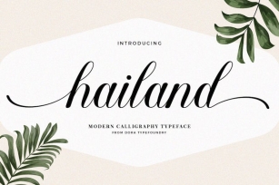Hailand Script Font Download