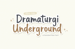 Dramaturgi Underground Font Download