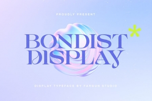 Bondist Display Font Download