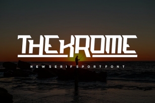 Thekrome - Modern Sport Font Font Download
