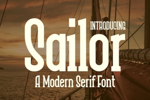 Sailor - A Modern Serif Font Font Download