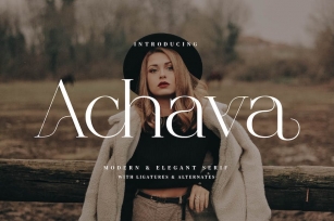 Achava - Stylish Ligature Font Font Download