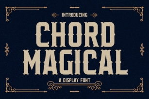 Chord Magical Display Font Font Download