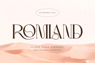 ROMLAND - Classy Serif Font Font Download