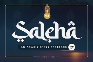 Saleha - An Arabic Style Typeface Font Download