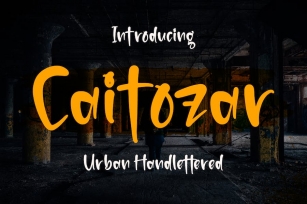 Caitozar Urban Handlettered Font Font Download