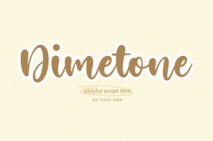 Dimetone - Handwritten  Font Font Download