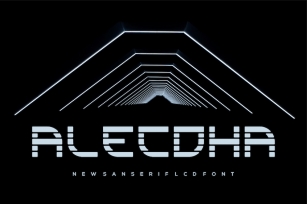 Alecdha - Futuristic font Font Download